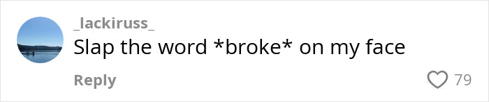 Social media comment reading Slap the word broke on my face, reacting to billionaire influencer Hermès shopping haul backlash. Social media comment reading Slap the word broke on my face, reacting to billionaire influencer Hermès shopping haul backlash.