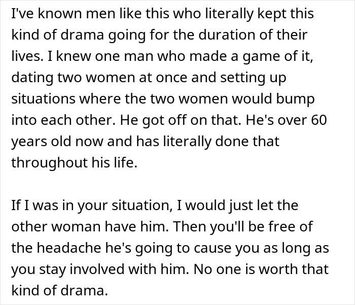 Text excerpt discussing a man causing relationship drama with his work wife sending hearts and mirror selfies. Text excerpt discussing a man causing relationship drama with his work wife sending hearts and mirror selfies.