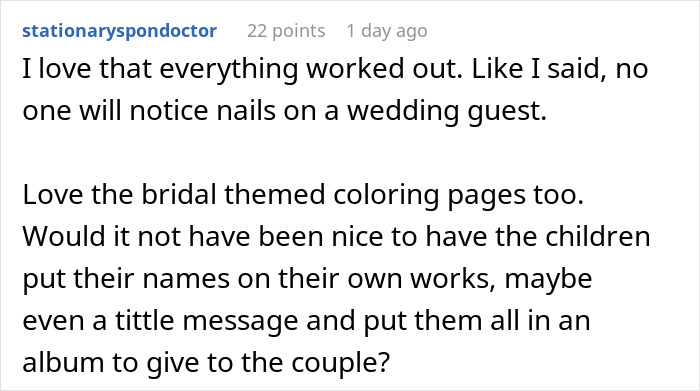 Bridesmaid painting her nails before wedding while the bride looks upset, capturing self-conscious moment at event.