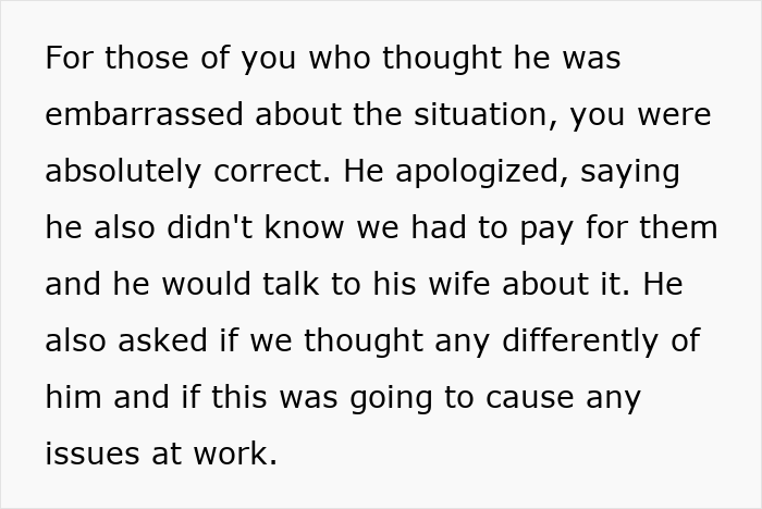 Coworkers feel scammed after attending superior’s wife’s show that wasn’t free as they initially believed. Coworkers feel scammed after attending superior’s wife’s show that wasn’t free as they initially believed.
