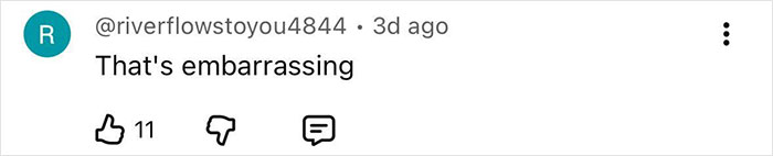 Comment on social media reading That's embarrassing, reacting to Miss Panama's painfully awkward onstage fail. Comment on social media reading That's embarrassing, reacting to Miss Panama's painfully awkward onstage fail.