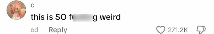 Comment saying "this is SO f***ing weird" with 271.2K likes, related to Dad discovers Life Of Charlie Kirk homework outrage. Comment saying "this is SO f***ing weird" with 271.2K likes, related to Dad discovers Life Of Charlie Kirk homework outrage.