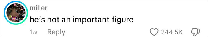 Screenshot of social media comment stating he’s not an important figure in response to life of Charlie Kirk homework assignment. Screenshot of social media comment stating he’s not an important figure in response to life of Charlie Kirk homework assignment.