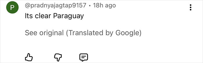 Screenshot of a social media comment referencing Paraguay, related to Miss Panama’s painfully awkward onstage fail. Screenshot of a social media comment referencing Paraguay, related to Miss Panama’s painfully awkward onstage fail.
