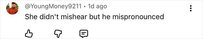 Comment from Twitter user YoungMoney9211 addressing a mispronunciation during Miss Panama's onstage moment. Comment from Twitter user YoungMoney9211 addressing a mispronunciation during Miss Panama's onstage moment.