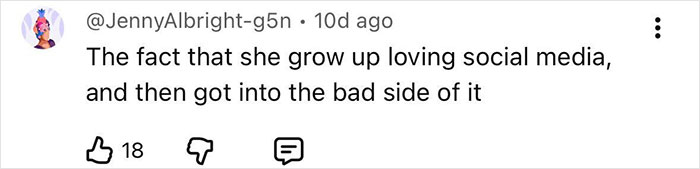 Screenshot of a social media comment discussing the disturbing new details after adult star splits from YouTube prankster. Screenshot of a social media comment discussing the disturbing new details after adult star splits from YouTube prankster.