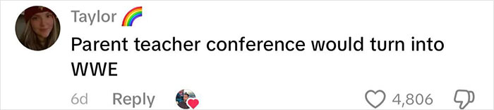 Comment from Taylor about parent teacher conference turning into WWE, related to dad discovering Life of Charlie Kirk homework. Comment from Taylor about parent teacher conference turning into WWE, related to dad discovering Life of Charlie Kirk homework.