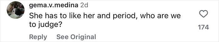 Screenshot of a social media comment discussing reactions to a pop star dyeing her armpit hair at Paris Fashion Week. Screenshot of a social media comment discussing reactions to a pop star dyeing her armpit hair at Paris Fashion Week.