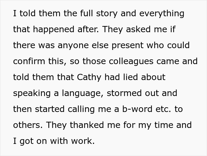 Woman Gets Fired When She Causes Drama Because Coworker Accidentally Revealed Her Lies Woman Gets Fired When She Causes Drama Because Coworker Accidentally Revealed Her Lies