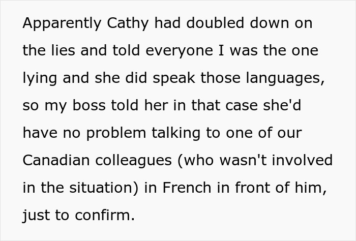 Woman Gets Fired When She Causes Drama Because Coworker Accidentally Revealed Her Lies Woman Gets Fired When She Causes Drama Because Coworker Accidentally Revealed Her Lies
