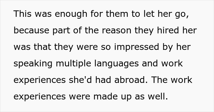 Woman Gets Fired When She Causes Drama Because Coworker Accidentally Revealed Her Lies Woman Gets Fired When She Causes Drama Because Coworker Accidentally Revealed Her Lies