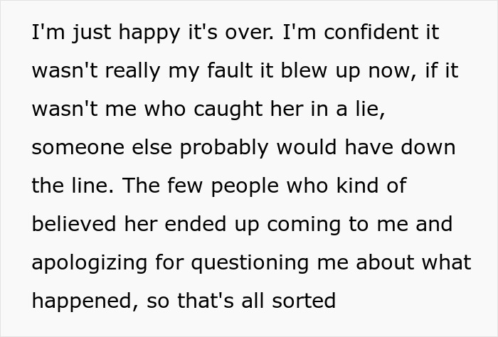 Woman Gets Fired When She Causes Drama Because Coworker Accidentally Revealed Her Lies Woman Gets Fired When She Causes Drama Because Coworker Accidentally Revealed Her Lies