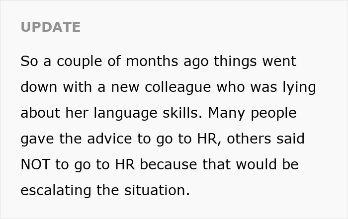 Woman Gets Fired When She Causes Drama Because Coworker Accidentally Revealed Her Lies Woman Gets Fired When She Causes Drama Because Coworker Accidentally Revealed Her Lies