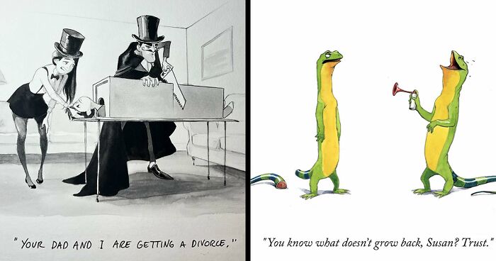 35 Hilarious Comics With Unexpected Twists And Turns, By “The New Yorker” Cartoonist (New Pics)