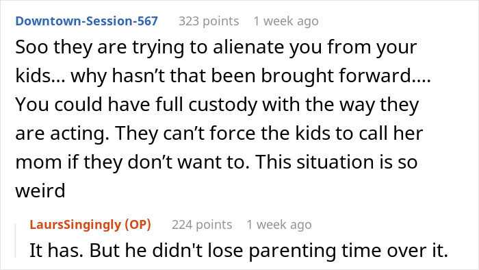 Forum discussion about kids preferring bio mom over stepmom and a dad struggling with custody and family dynamics.