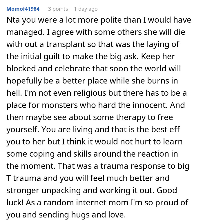 Comment about mom telling daughter she wishes she was never born and shock over no reconciliation after 12 years. Comment about mom telling daughter she wishes she was never born and shock over no reconciliation after 12 years.