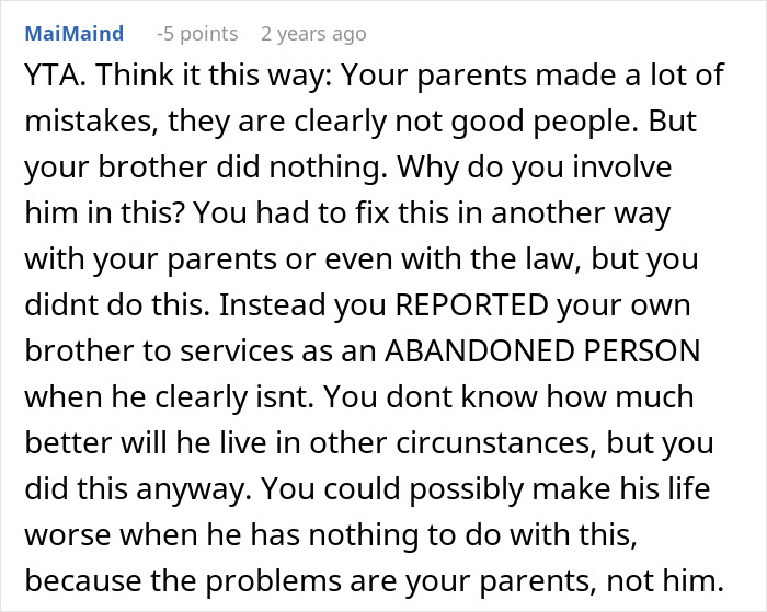 Screenshot of a discussion about a woman setting a boundary regarding her disabled brother’s care after a drop-off incident. Screenshot of a discussion about a woman setting a boundary regarding her disabled brother’s care after a drop-off incident.