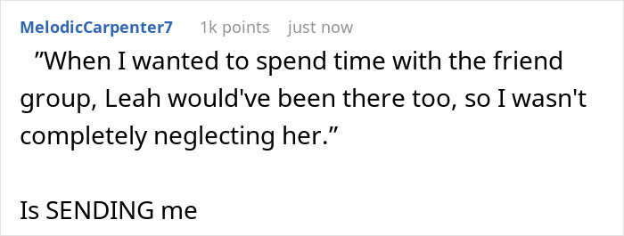 Screenshot of a text post discussing a guy who finds out his ex-wife cheated with his best man and fears threats to his girlfriend.