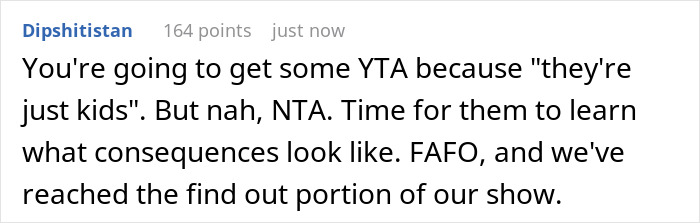 Comment discussing consequences for stepkids acting cruel when bio mom visits, reflecting lady hurt by stepkids refusing to call her mom. Comment discussing consequences for stepkids acting cruel when bio mom visits, reflecting lady hurt by stepkids refusing to call her mom.