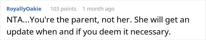 Screenshot of an online comment discussing a mother accusing daughter of kidnapping after no updates during child’s procedure. Screenshot of an online comment discussing a mother accusing daughter of kidnapping after no updates during child’s procedure.