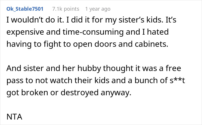 Family Drama Ensues As Lady Demands Sibling Childproof Home For Her Son, Furious When Told No