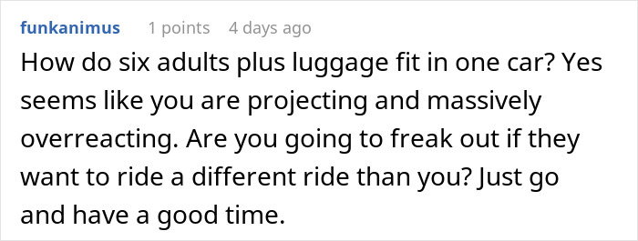 Comment discussing how families can handle separate rides and luggage when arriving at Disneyland during a family separate drive. Comment discussing how families can handle separate rides and luggage when arriving at Disneyland during a family separate drive.