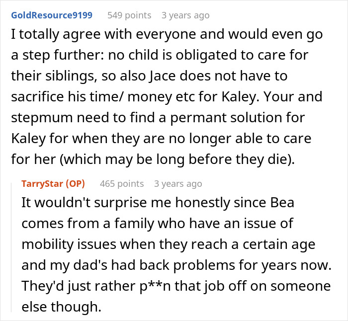 Parents Groom Teen To Be Caregiver For Stepsister, Are Shocked When She Refuses The Role Parents Groom Teen To Be Caregiver For Stepsister, Are Shocked When She Refuses The Role