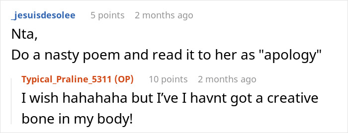 Screenshot of an online forum conversation about a golden child cousin overshadowing a teen's celebration. Screenshot of an online forum conversation about a golden child cousin overshadowing a teen's celebration.