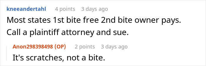 Comments discussing pet injury liability in an HOA dispute with a board member refusing pet ownership rules. Comments discussing pet injury liability in an HOA dispute with a board member refusing pet ownership rules.