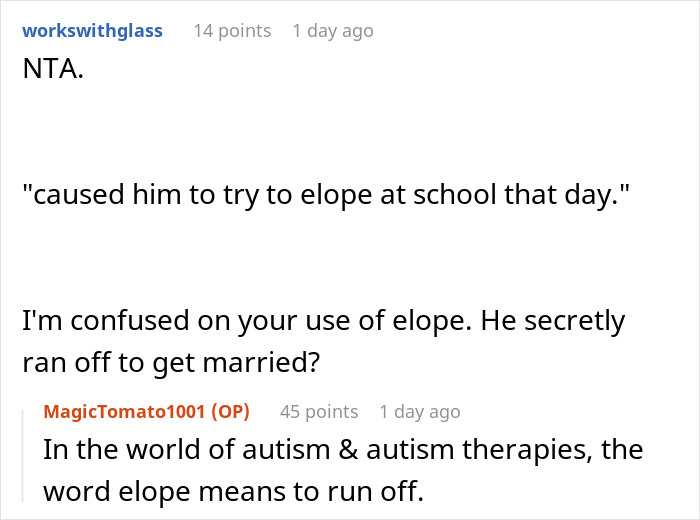 Screenshot of a Reddit conversation discussing the challenges of managing an autistic student's behavior at school. Screenshot of a Reddit conversation discussing the challenges of managing an autistic student's behavior at school.