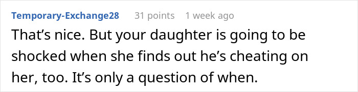 Comment expressing concern about absentee husband wanting a third child, with focus on mistress turned wife and worried mom. Comment expressing concern about absentee husband wanting a third child, with focus on mistress turned wife and worried mom.