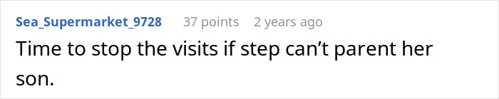 Comment from user Sea_Supermarket_9728 about 11-year-old acting beyond creepy near stepsister who just gave birth, parents refusing help.