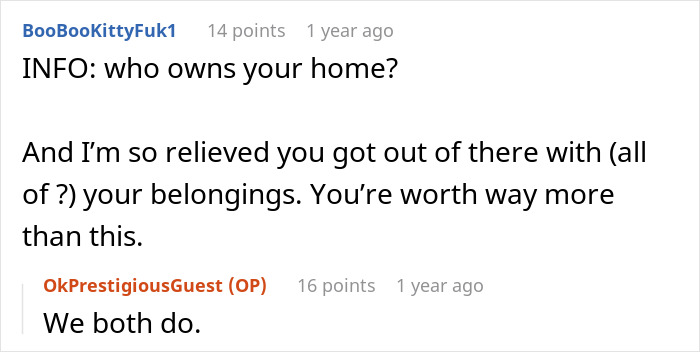 Screenshot of an online discussion about a man ruining his marriage by stealing his wife’s tea set and giving it away. Screenshot of an online discussion about a man ruining his marriage by stealing his wife’s tea set and giving it away.