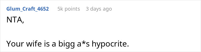 Screenshot of an online comment calling out a wife who cheats, starts a new life with a lover, and criticizes her husband. Screenshot of an online comment calling out a wife who cheats, starts a new life with a lover, and criticizes her husband.