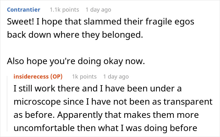 Screenshot of a Reddit conversation about toxic bosses and hostile work environment related to worker burnout issues. Screenshot of a Reddit conversation about toxic bosses and hostile work environment related to worker burnout issues.