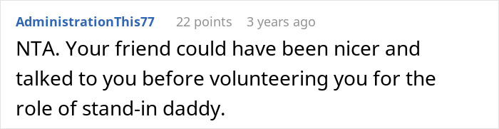 Screenshot of an online comment discussing a woman keeping her ex’s baby, assuming a male friend will be the father figure. Screenshot of an online comment discussing a woman keeping her ex’s baby, assuming a male friend will be the father figure.