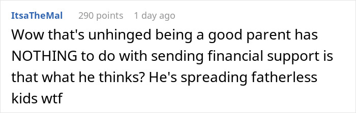 Commenter reacts strongly to man having four kids with four different women, calling out poor parenting and support issues. Commenter reacts strongly to man having four kids with four different women, calling out poor parenting and support issues.