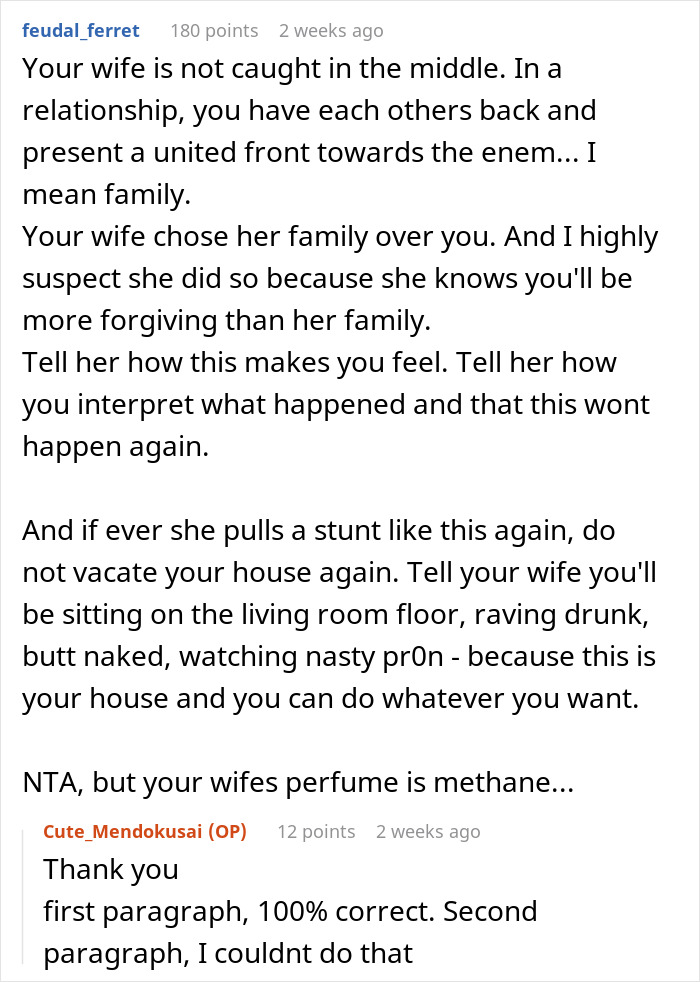 Reddit user advises husband tired of hosting wife’s distant relatives without thanks to set firm boundaries and express feelings clearly. Reddit user advises husband tired of hosting wife’s distant relatives without thanks to set firm boundaries and express feelings clearly.