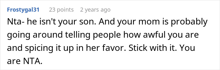 Screenshot of an online comment discussing a woman setting a boundary about disabled brother’s care after drop-off incident. Screenshot of an online comment discussing a woman setting a boundary about disabled brother’s care after drop-off incident.
