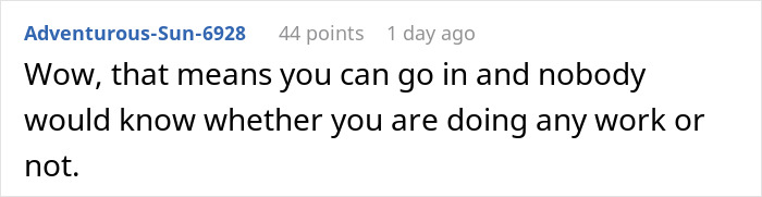 Screenshot of a Reddit comment discussing working unnoticed while cleaning a deceased coworker’s office frozen in grime. Screenshot of a Reddit comment discussing working unnoticed while cleaning a deceased coworker’s office frozen in grime.