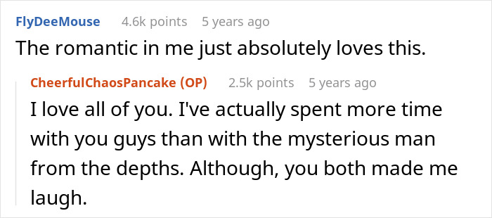Alt text: Reddit comments about a lady wrongly trying to save an elite military diver and scoring a date despite embarrassment. Alt text: Reddit comments about a lady wrongly trying to save an elite military diver and scoring a date despite embarrassment.