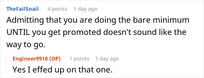 Online forum discussion about employee questioning exposing management and HR to coworkers for potential risks.
