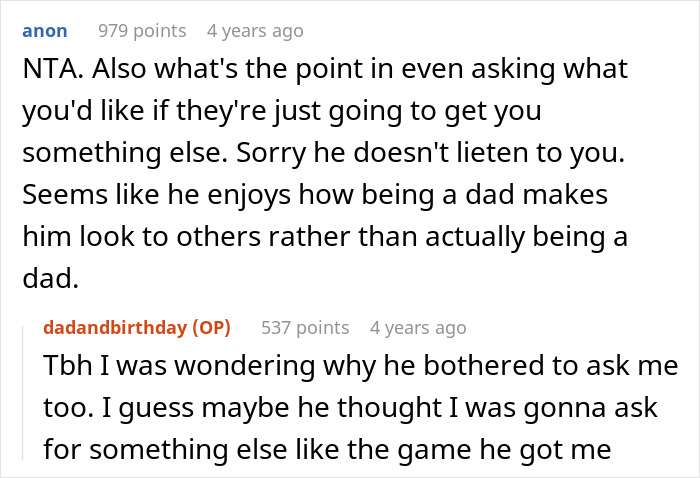 Alt text: Teen tells dad would’ve remembered if he cared after cake fail in a heartfelt family conversation online. Alt text: Teen tells dad would’ve remembered if he cared after cake fail in a heartfelt family conversation online.