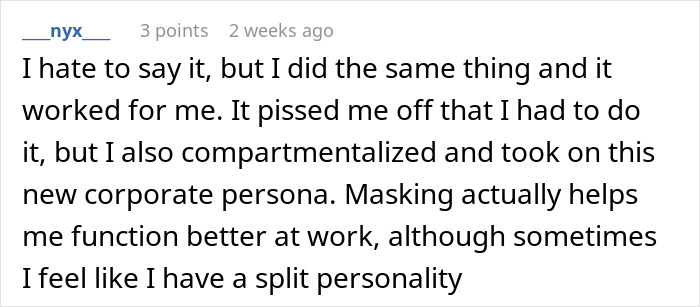 User comment about woman changing name to a more white-sounding one and experiencing more job offers in a work-related context User comment about woman changing name to a more white-sounding one and experiencing more job offers in a work-related context