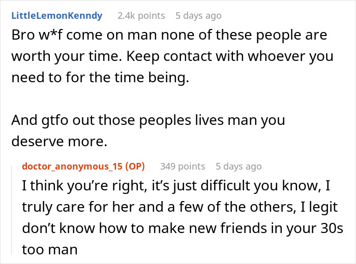 Reddit conversation about a guy fearing his best man might target his girlfriend after ex-wife’s betrayal.