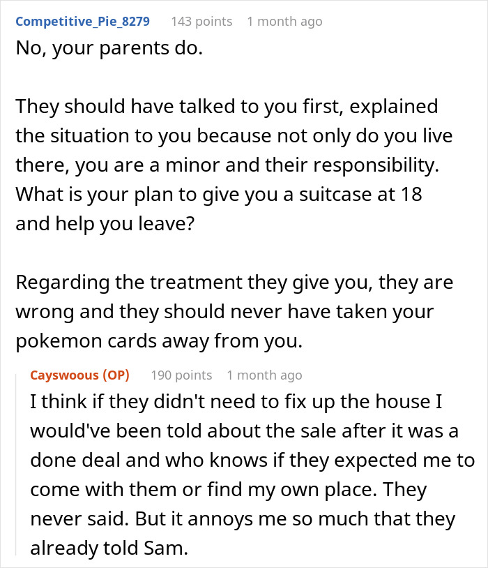 Reddit comments discussing toxic parents favoring golden child son and conflict with younger son over house help. Reddit comments discussing toxic parents favoring golden child son and conflict with younger son over house help.