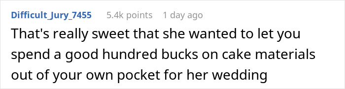 Text message screenshot showing a comment about a bride wanting an elaborate wedding without spending money. Text message screenshot showing a comment about a bride wanting an elaborate wedding without spending money.
