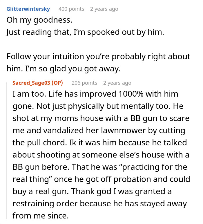 Text conversation showing emotional support as woman shares experience about toxic ex, hinting at poisoning and restraining order situation. Text conversation showing emotional support as woman shares experience about toxic ex, hinting at poisoning and restraining order situation.