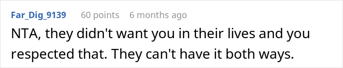 Screenshot of an online comment discussing stepdaughters disown stepmother drama, emphasizing respect and boundary setting.