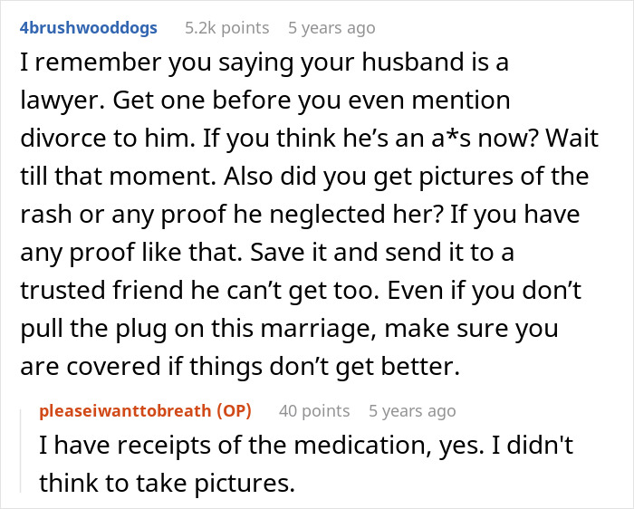 Screenshot of a Reddit thread discussing a manchild playing games while son cries and wife plans console trash day Screenshot of a Reddit thread discussing a manchild playing games while son cries and wife plans console trash day
